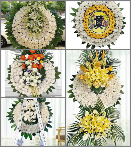 四川成都大邑县悦来镇丹凤村花圈速递